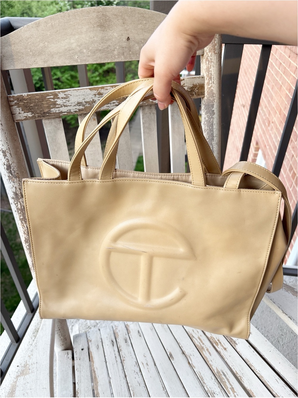 Telfar Brown Vegan Leather‎ Shopper Tote